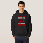 I'd Rather Throw Ya Than Know Ya Wrestling Wrestle Hoodie (Voorkant volledig)