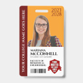 ID "Red Gold School College" Badge (Voorzijde)