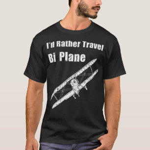 ID Reis liever BiPlane Funny Pilot Airpl T-shirt