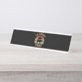 ID roken dat Funny BBQ de moker Grill Gift Bureau Naambordje (Voorkant)