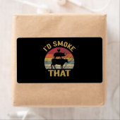 ID roken dat Funny BBQ de moker Grill Gift Etiket (Insitu)