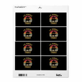 ID roken dat Funny BBQ de moker Grill Gift Etiket (Full Sheet)
