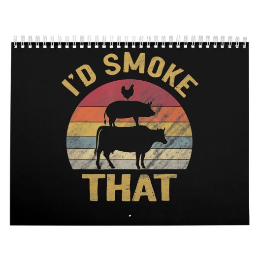ID roken dat Funny BBQ de moker Grill Gift Kalender (Hoes)