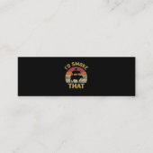 ID roken dat Funny BBQ de moker Grill Gift Mini Visitekaartje (Voorkant)