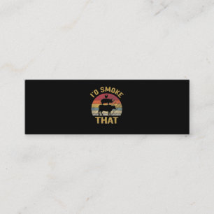 ID roken dat Funny BBQ de moker Grill Gift Mini Visitekaartje