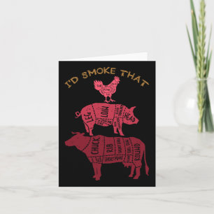 ID roken die barbecue Kaart