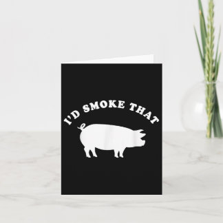 Id rook dat grappige varken roken achtertuin bbq kaart