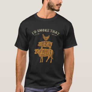 ID Rook dat Mannen T Funny me uit de rok haalt T-shirt