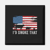 ID Rook die barbecue 1 Magneet (Voorkant)