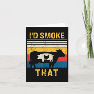 Id Rook Die Grappige BBQ Barbeque Roker Grillen C Kaart