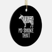 ID Rook die Koe BBQ roken barbecue Keramisch Ornament (Rechts)