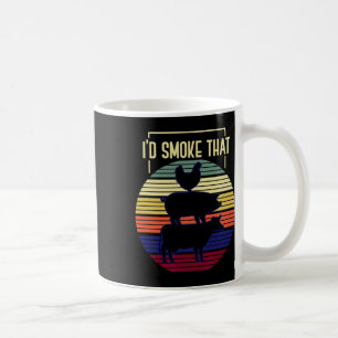 ID Rook die Retro Barbecue Koffiemok