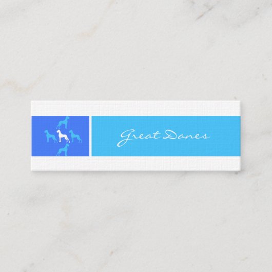 ID Series Great Dane Mini Visitekaartje (Voorkant)