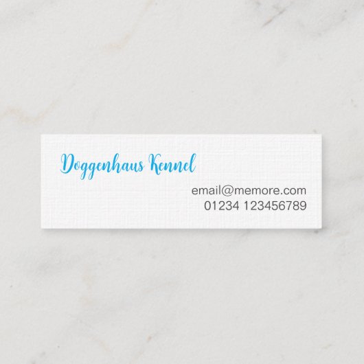 ID Series Great Dane Mini Visitekaartje (Achterkant)