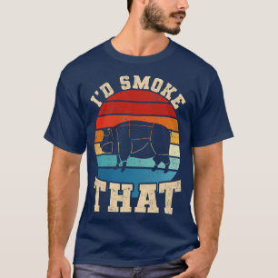 ID Smoke That Bacon Grappige Quote Barbecue BBQ T-shirt