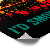 I'd smoke that Beef Pork Chicken Butcher Grilling Poster (Hoek)