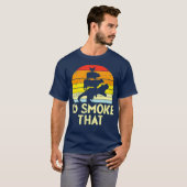 Id Smoke That Chicken Pork Beef Tre Retro Bbq T-shirt (Voorkant volledig)