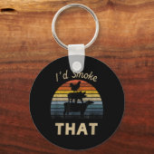 Id Smoke That Funny Grill BBQ Meat Smoker Sleutelhanger (Voorkant)