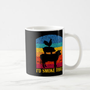 ID Smoke That - Grappig BBQ Retro Barbeque Grillen Koffiemok
