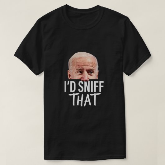 Id Sniff die anti Joe Biden Tshirt Funny Parody (Design voorkant)
