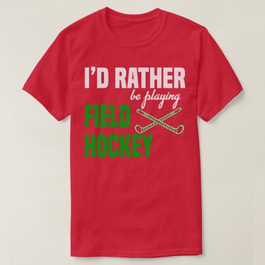 ID Speel veld Hockey liever af T-shirt (Design voorkant)