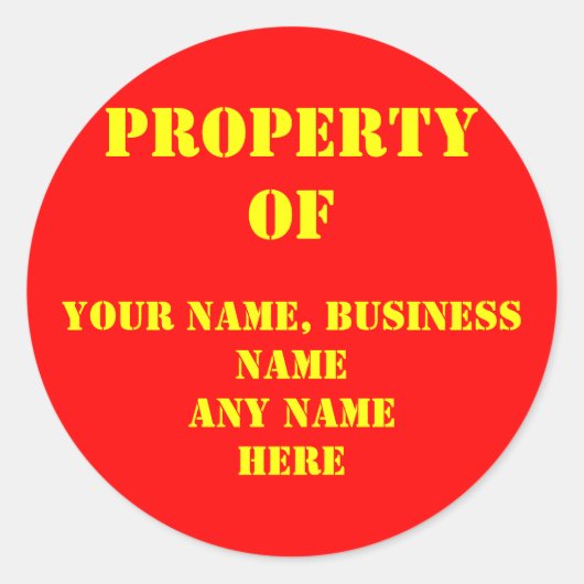 ID-STICKER RONDE STICKER (Voorkant)