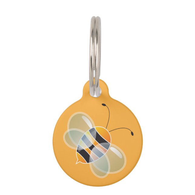  ID-tag - Bee Design. Huisdierpenning (Voorkant)