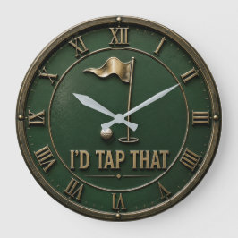 I'd Tap That Golf Funny Vintage Golfer Gift Grote Klok