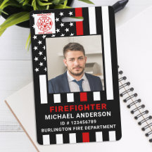 ID van brandweerdienst Persoonlijke fotobrandweerm