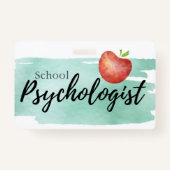 ID van de psycholoog op school Badge (Achterkant)