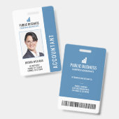 ID van medewerkers van Modern Business Logo Badge (Voor- en achterkant)