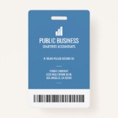 ID van medewerkers van Modern Business Logo Badge (Achterkant)