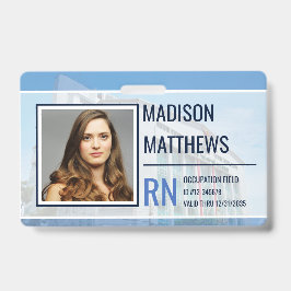 ID van medisch medewerker -  ziekenhuis Foto Badge