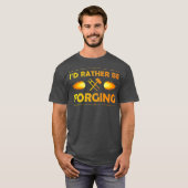 ID Vervalst liever T Blacksmith Knifemaker T-shirt (Voorkant volledig)