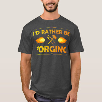 ID Vervalst liever T Blacksmith Knifemaker T-shirt