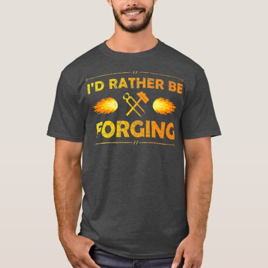 ID Vervalst liever T Blacksmith Knifemaker T-shirt (Voorkant)