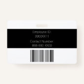 ID voor Bright Yellow Custom Photo Security Guard Badge (Achterkant)