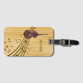 ID voor contrabas snaarinstrument muziek Bagagelabel (Voorkant (horizontaal))
