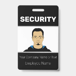 ID voor de zwarte en witte aangepaste fotobeveilig Badge
