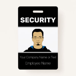ID voor de zwarte en witte aangepaste fotobeveilig Badge