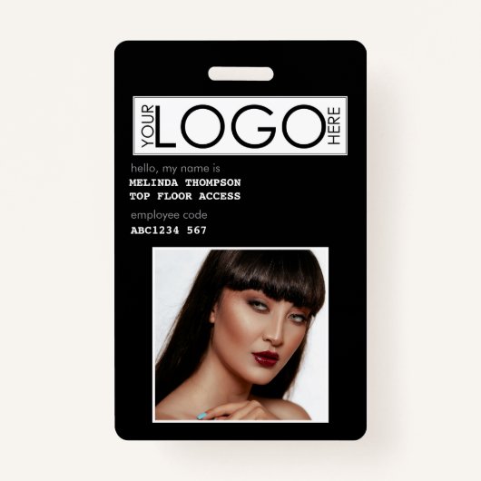 ID werknemer Foto Bedrijfsidentificatie Badge (Voorkant)