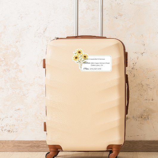ID Wildflower-bagage Sticker
