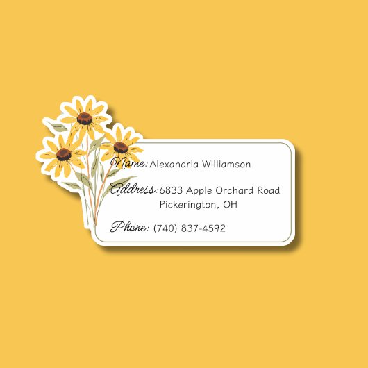 ID Wildflower-bagage Sticker