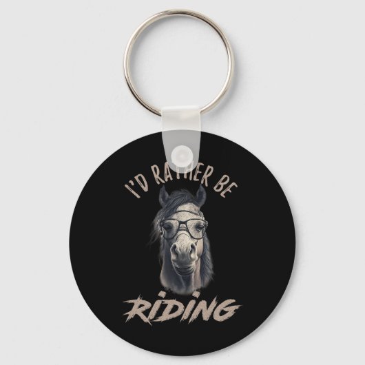 ID wordt liever rijdend paard Sleutelhanger (Voorkant)