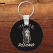 ID wordt liever rijdend paard Sleutelhanger (Voorkant)