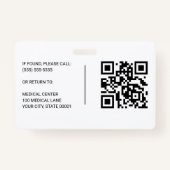 ID Ziekenhuisarts - geregistreerde zuster RN Badge (Achterkant)