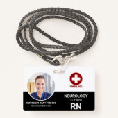 ID Ziekenhuisarts - geregistreerde zuster RN Badge (Voorkant met draagriem)