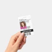 ID ziekenhuismedewerker Foto Logo Barcode Badge (Handheld)