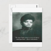 Ida B - het Citaat van Wells & van de Waarheid Briefkaart (Voorkant / Achterkant)