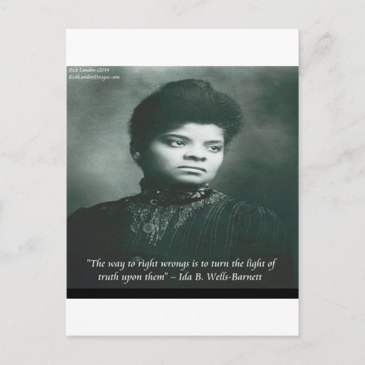 Ida B - het Citaat van Wells & van de Waarheid Briefkaart (Voorkant)